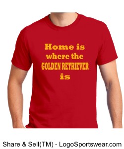 Red Golden Retriever Shirt Design Zoom