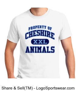 Cheshire Animal White Shirt Design Zoom