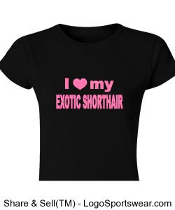 Black Exotic Shorthair Shirt Design Zoom